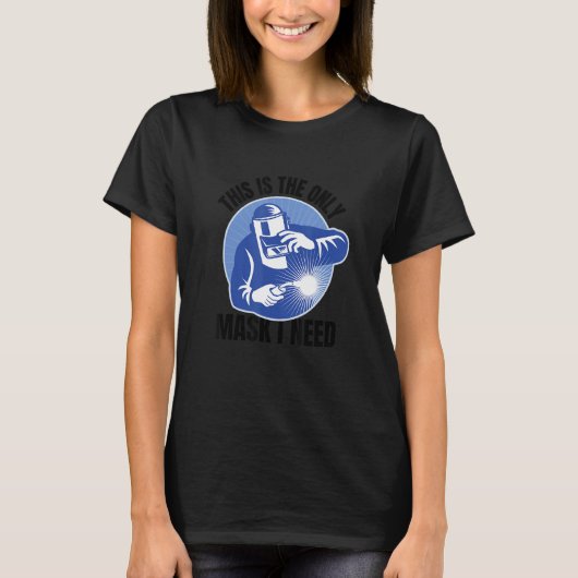 ウエルおもしろいダーおもしろい溶接機 Tシャツ (正面)
