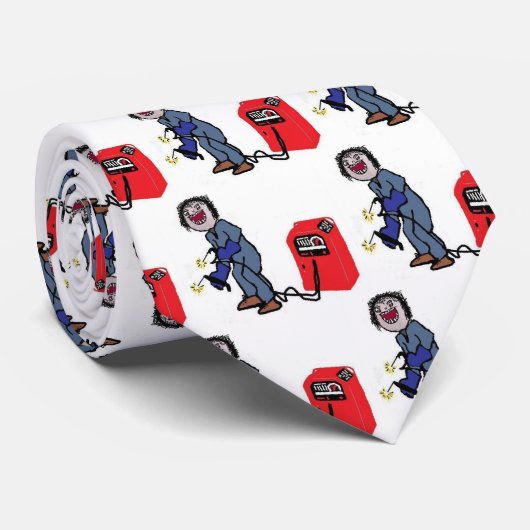 ウエルおもしろいダー熱狂するタイ ネクタイ (ロール)