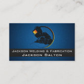 ウエルお洒落ダー溶接金属製織機の金属加工 名刺 (正面)