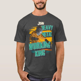 ウエルカスタムダー名ヘビーメタル加工王 Tシャツ