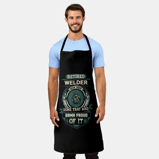 ウエル誇りを持ったダー エプロン (着用した状態)