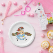 ウエートレスおもしろい ペーパープレート (パーティー)