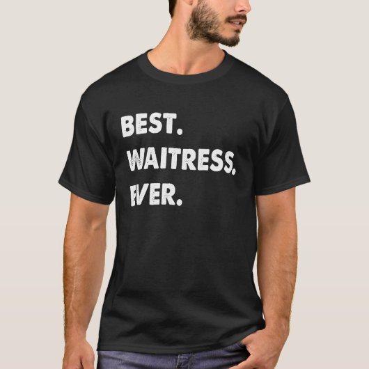 ウエートレス最高の専門ウエートレス Tシャツ (正面)