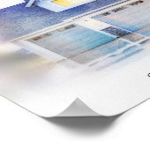 ウエーバーフォーエバーカスタムホームポートレートウォーターカラー ポスター (角)