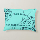 ウエーモダン航海のト客船コンパスバラ アクセントクッション (裏面)