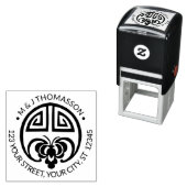 ウエ中国のッズラックこうもり名差出人住所 セルフインキングスタンプ (インサイチュ)