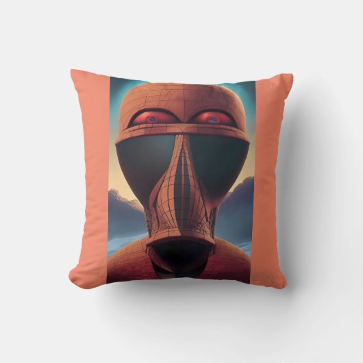 ウォアケンゲサイケデリックージSci-Fi クッション (正面)