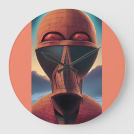 ウォアケンゲサイケデリックージSci-Fi ラージ壁時計