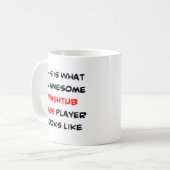 ウォシュタバスプレーヤー素晴らし、 コーヒーマグカップ (正面左)