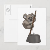 ウォシュタプラインコアラ葉書 ポストカード (正面/裏面)