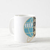 ウォストック宇宙船ヴィンテージスプートニクソ連 コーヒーマグカップ (正面左)