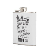 ウォッおもしろいカはワードアートを飲む フラスク (左)