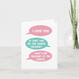 ウォッカがグリーティングカードを話すのか？ カード