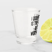 ウォッカが答えおもしろい引用文 ショットグラス (左)