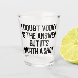 ウォッカが答えおもしろい引用文 ショットグラス