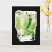 ウォッカのライムカード カード (黄色い花)