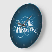 ウォッカの囁くもの ラージ壁時計 (傾斜)