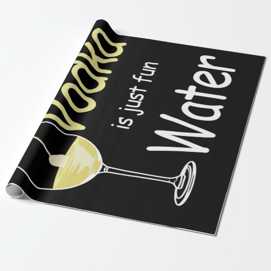 ウォッカはただのおもしろい水 ラッピングペーパー (アンロールド)