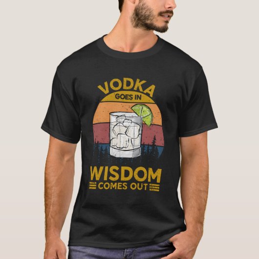 ウォッカはウォッカ来から出る Tシャツ (正面)
