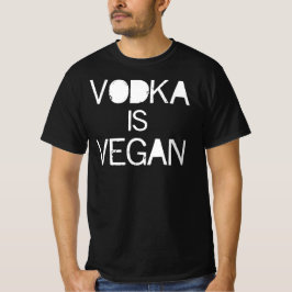 ウォッカはビーガン Tシャツ