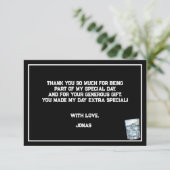 ウォッカレッツ大人のパーティー誕生日 サンキューカード (スタンド正面)