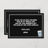 ウォッカレッツ大人のパーティー誕生日 サンキューカード (正面/裏面)