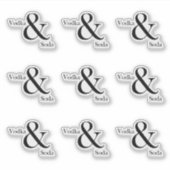 ウォッカ&ソーダステッカーシート シール (正面)