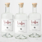 ウォッカ・ペアとトルコと難しい親戚 リキュールボトルラベル (ボトル)