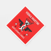 ウォッカ・マルティーニのドリンクギフト スタンダードランチョンナプキン (角)