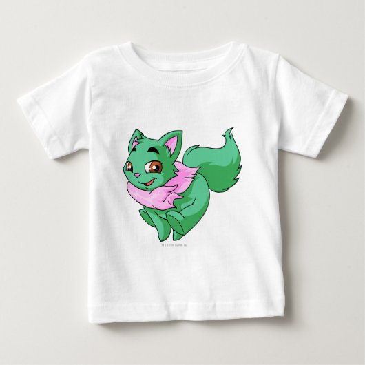 ウォッキー・グリーン ベビーTシャツ (正面)