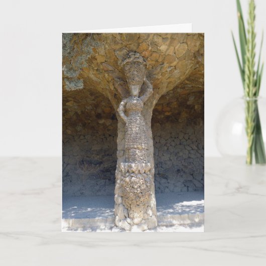 ウォッシャーウーマンのポルティコ，バルセロナ，スペイン –  カード (正面)