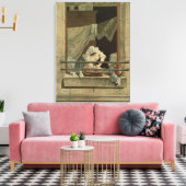 ウォッシャーウーマン、J. Laurent Julien (c1) キャンバスプリント (インサイチュ (リビング))