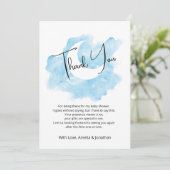 ウォッシュウォーターカラーシテラルフラットサンキューカード サンキューカード (スタンド正面)