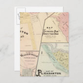 ウォッシュコーナー、ヘイワーズパーク、ニレス、プレザントン ポストカード (正面/裏面)