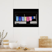 ウォッシュデイスタークニューハンプシャー ポスター (キッチン)