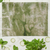 ウォッシュデニムデザイン#3 @ Emporio Moffa キッチンタオル (折り畳み)