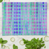 ウォッシュドットミニペリウィンクル キッチンタオル (折り畳み)