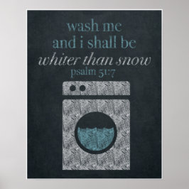 ウォッシュミーシャルボードアート16x20 ポスター