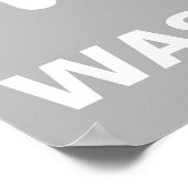 ウォッシュルームモダンポスターウォールアート反転カラー ポスター (角)