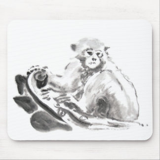 ウォッシュ絵画ズモンキーイヤー〔占星術の〕十二宮図マウスパッド マウスパッド