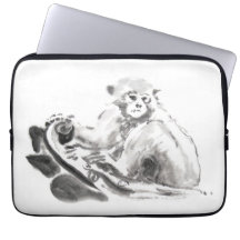 ウォッシュ絵画ズ・モンキー・イヤー〔占星術の〕十二宮図・スリーブ