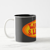 ウォッチと学ラジアル楕円 ツートーンマグカップ (左)