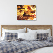 ウォッチストーンとシンボル キャンバスプリント (インサイチュ (寝室))