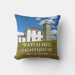 ウォッチヒルライトハウスロードアイランド装飾用クッション クッション