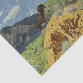 「ウォッチャー」ウェスタンアート作品ウォルター・ウファー 薄葉紙 (詳細)