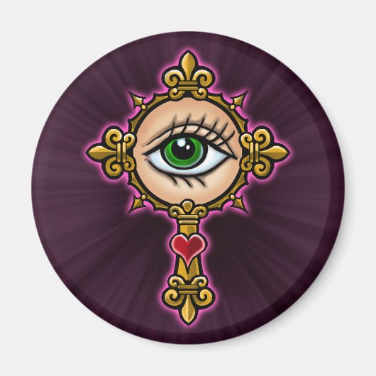 ウォッチングアイクロスデザイン マグネット (正面)