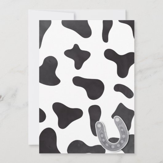 ウォッチングウェスタン誕生日招待状 招待状 (裏面)