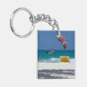 ウォッチングザウェーブズカスタム文字 キーホルダー (正面左)