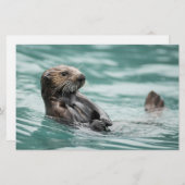 ウォッチングシーオッター 便箋 (正面/裏面)