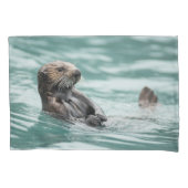 ウォッチングシーオッター 枕カバー (正面左)